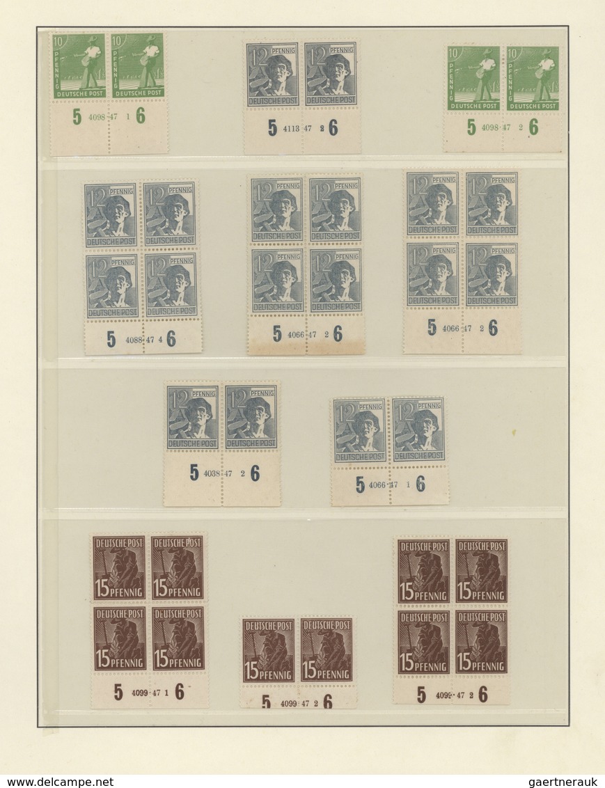 32137 Deutschland Nach 1945: 1945/48, HAN-Spezialsammlung Kontrollrat Und Bizone/SBZ Mit Aufdruckwerten, D - Sammlungen