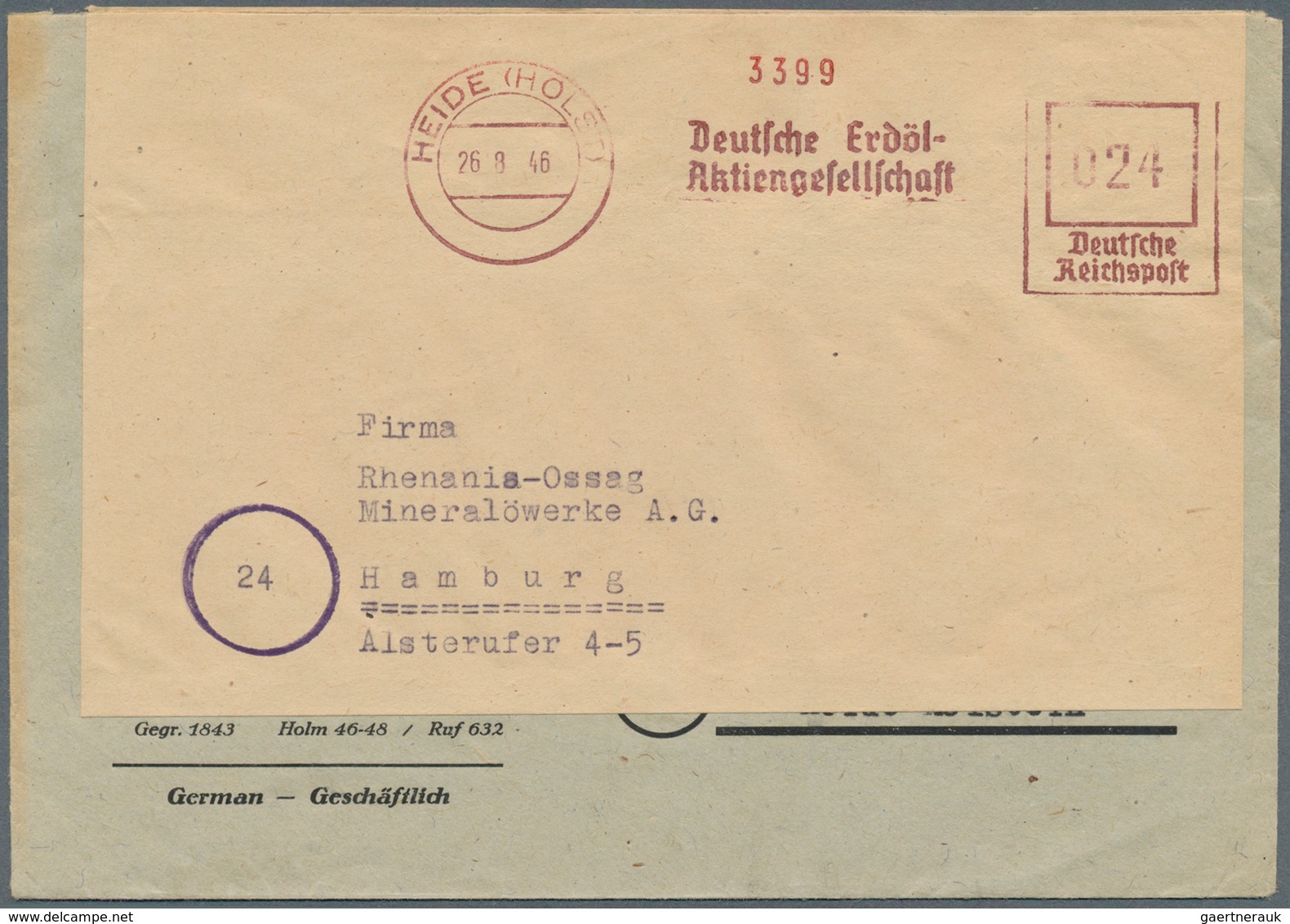 32161 Deutschland Nach 1945: 1946/1955, FREISTEMPEL, Ca. 450 Belege, Dabei Viele Aptierte Stempel Aus Dem - Sammlungen