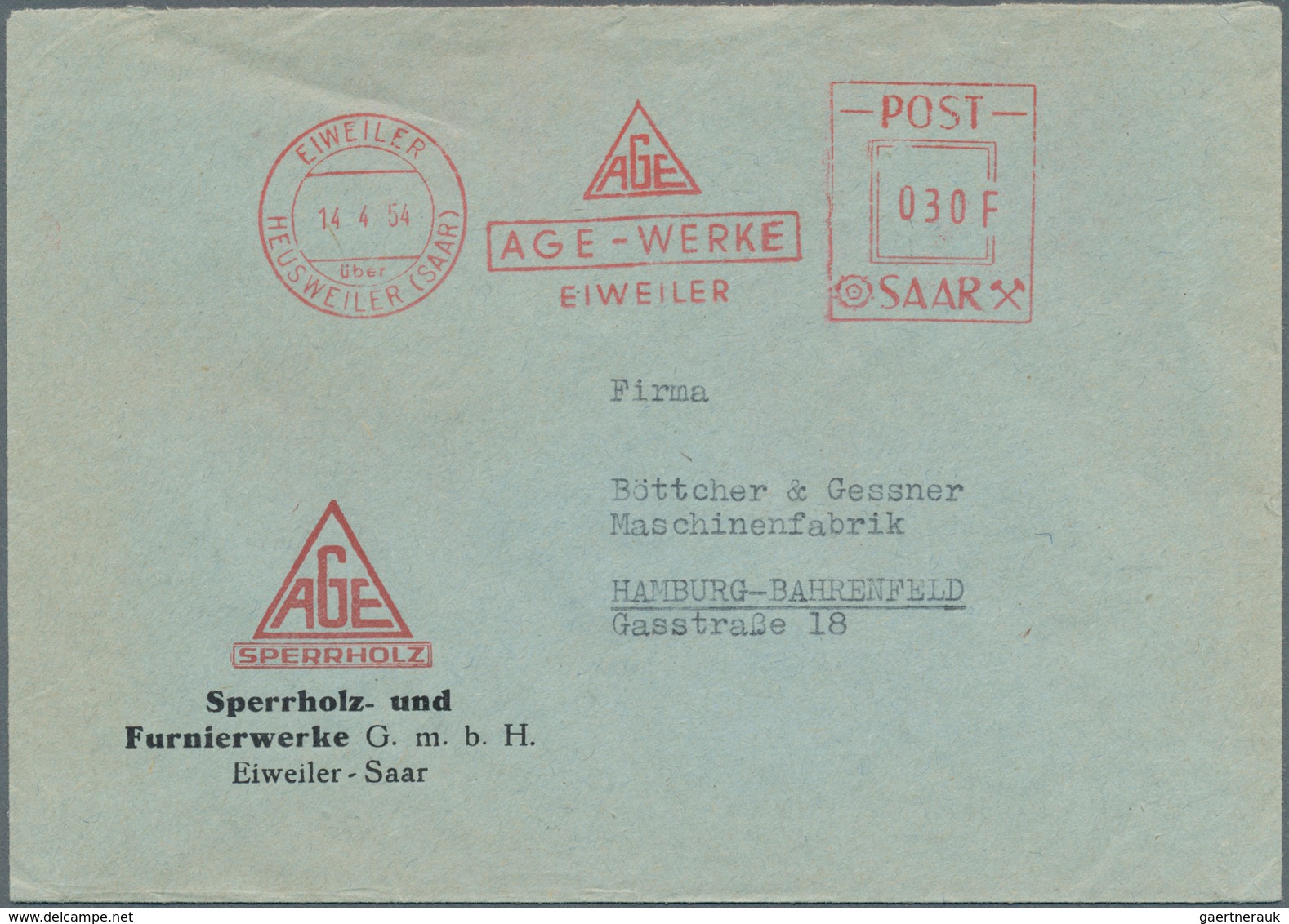 32161 Deutschland Nach 1945: 1946/1955, FREISTEMPEL, Ca. 450 Belege, Dabei Viele Aptierte Stempel Aus Dem - Sammlungen