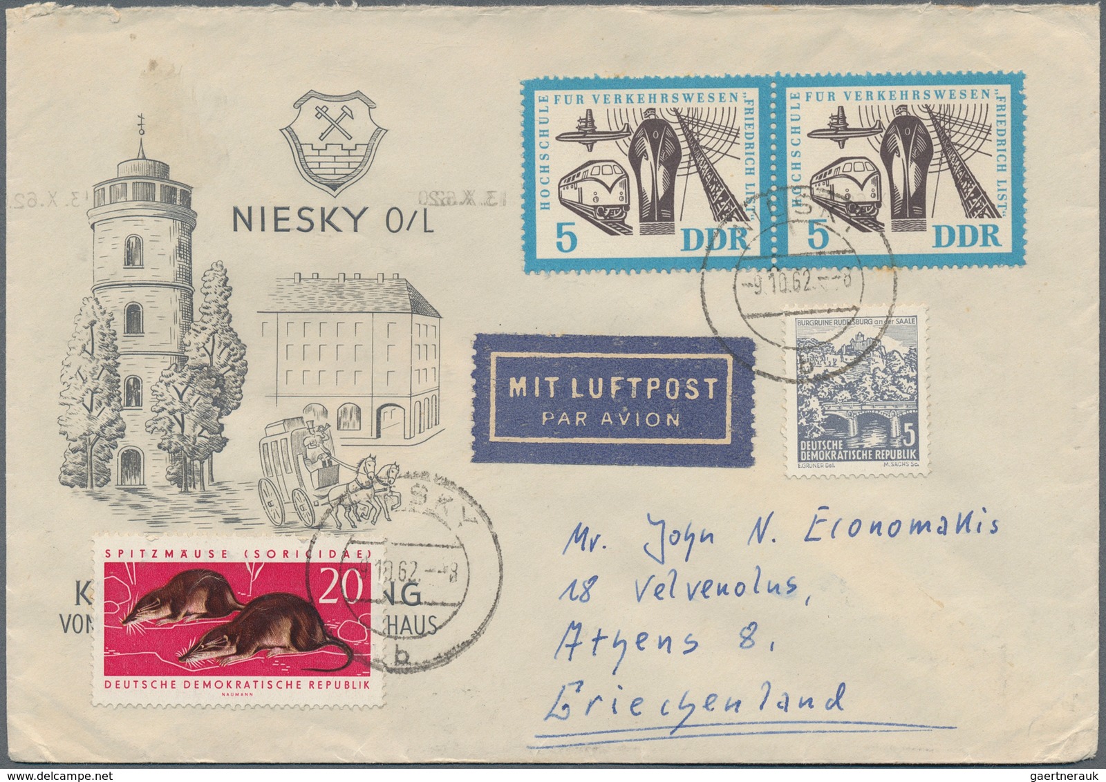 32163 Deutschland nach 1945: 1946/2005 (ca.), Posten von ca. 500 Briefen/Karten/Ganzsachen, etwas Zonen un