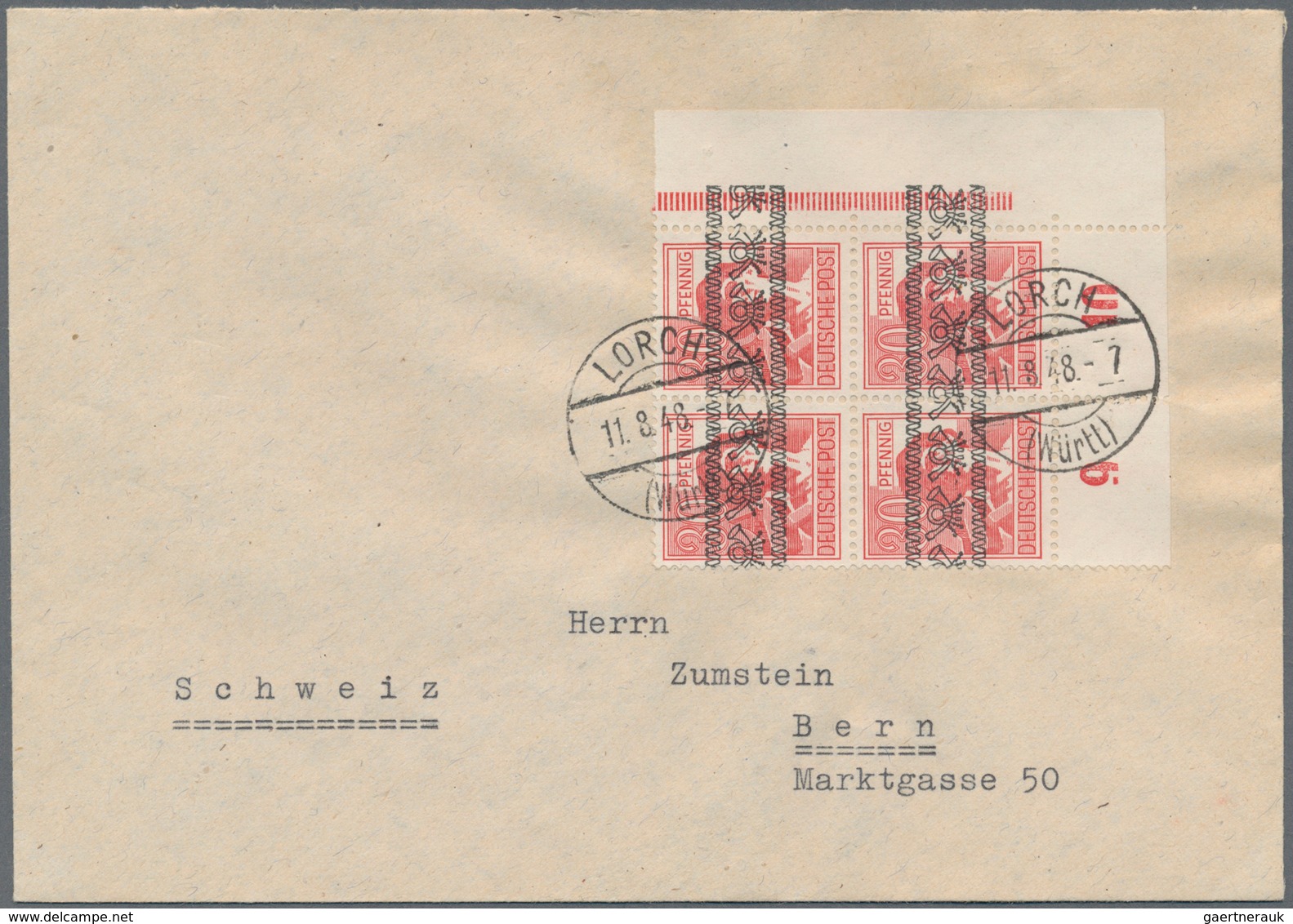 32165 Deutschland Nach 1945: 1947-1949, Tolle Partie Mit 29 Portorichtigen Briefen Und Belegen, Dabei Zehn - Sammlungen