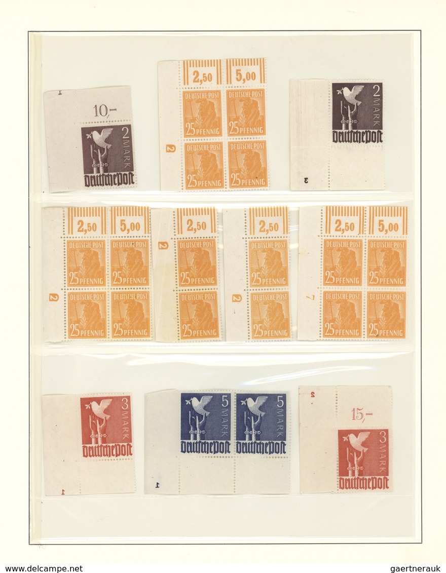 32169 Deutschland Nach 1945: 1948/71, Plattennummern Und Druckerzeichen - Sammlung Der Dauerserien Postfri - Verzamelingen