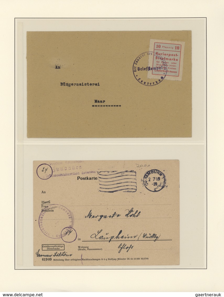 32175 Deutsche Lokalausgaben ab 1945: APOLDA - WURZEN: 1945/46, umfangreiche Sammlung postfrisch bzw. unge