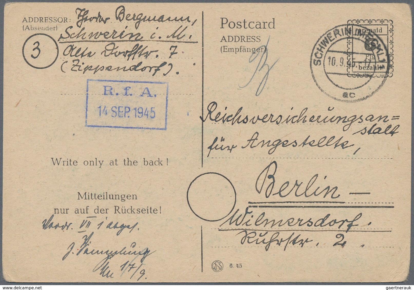 32180 Alliierte Besetzung - Gebühr Bezahlt: 1945/46, Schöner Posten von 24 meist ehemaligen Einzellosen da