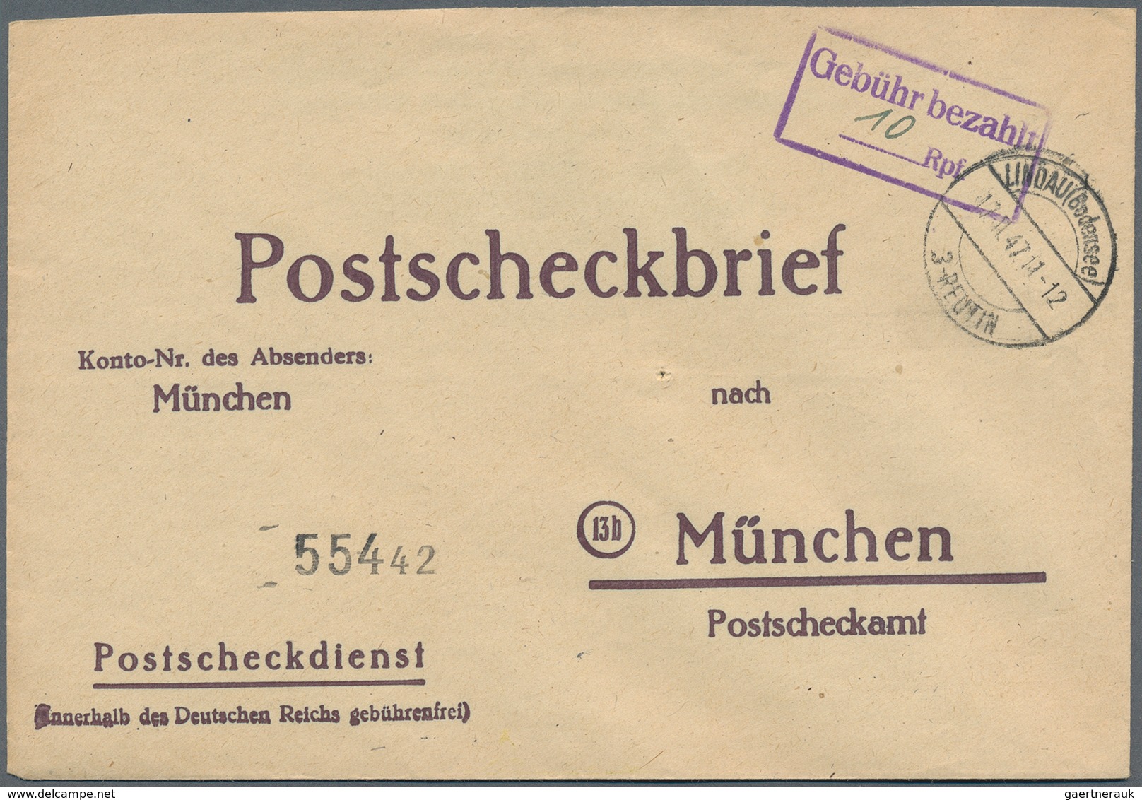 32183 Alliierte Besetzung - Gebühr Bezahlt: Französische Zone: 1945/1949, Rund 275 Meist Nicht Alltägliche - Andere & Zonder Classificatie