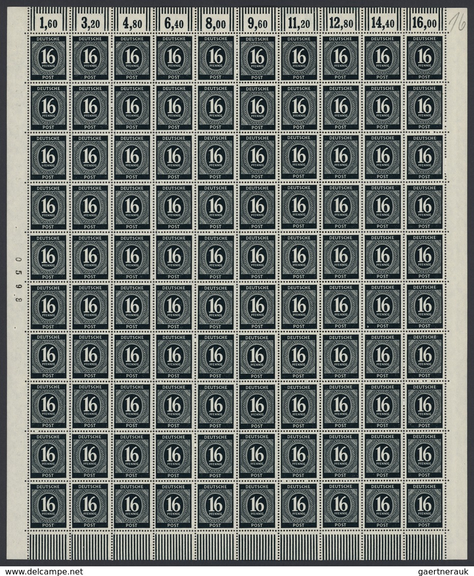 32185 Alliierte Besetzung - Gemeinschaftsausgaben: 8 Pfg. Zinnober Und 16 Pfg. Schwarzgrünlichblau, Je 600 - Sonstige & Ohne Zuordnung
