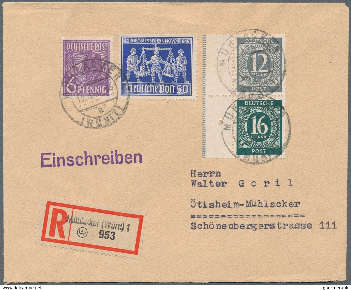 32190 Alliierte Besetzung - Gemeinschaftsausgaben: 1946/1948, All.Bes./Bizone, Vielseitige Sammlung Von 13 - Andere & Zonder Classificatie