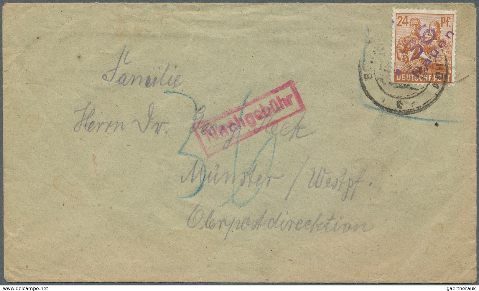 32211 Sowjetische Zone Und DDR: 1945/1963, Partie Von Ca. 108 Briefen Und Karten, Dabei SBZ Mit Einigen Be - Verzamelingen