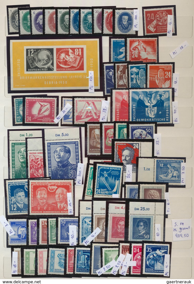 32220 Sowjetische Zone Und DDR: 1948/1978, Postfrische Sammlung Von 1948 Bis 1978 In Den Jahren 1948-1977 - Collections