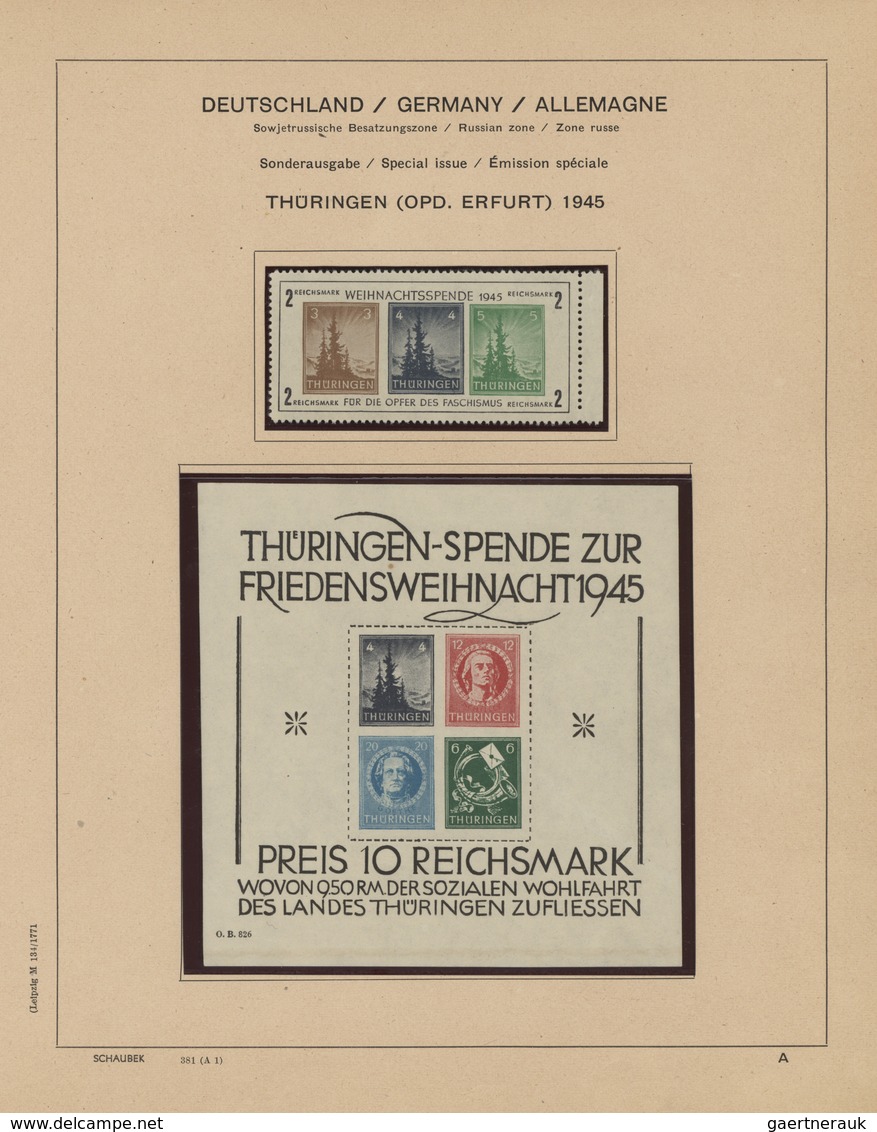 32230 Sowjetische Zone: 1945/1949, In Den Hauptnummern Weit überkomplette Sammlung, Mehrfach/spezialisiert - Andere & Zonder Classificatie