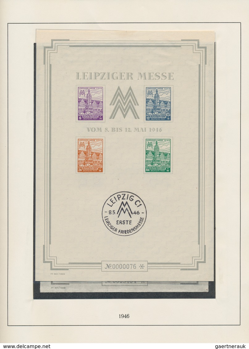 32231 Sowjetische Zone: 1945/1949, Lückenhafte Grundstock-Sammlung Im Lindner-T-Vordruckalbum, Dennoch Num - Andere & Zonder Classificatie