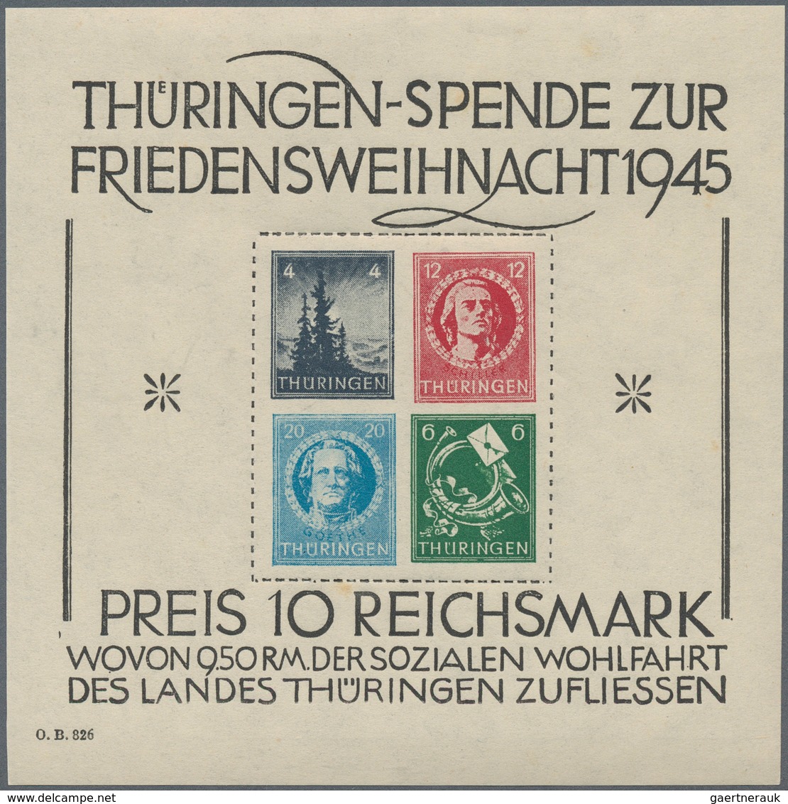32232 Sowjetische Zone: 1945/1949, Meist Postfrische Sammlung Auf Vodrucken/Stecktafel, Dabei Bl. 2 Fotoat - Andere & Zonder Classificatie