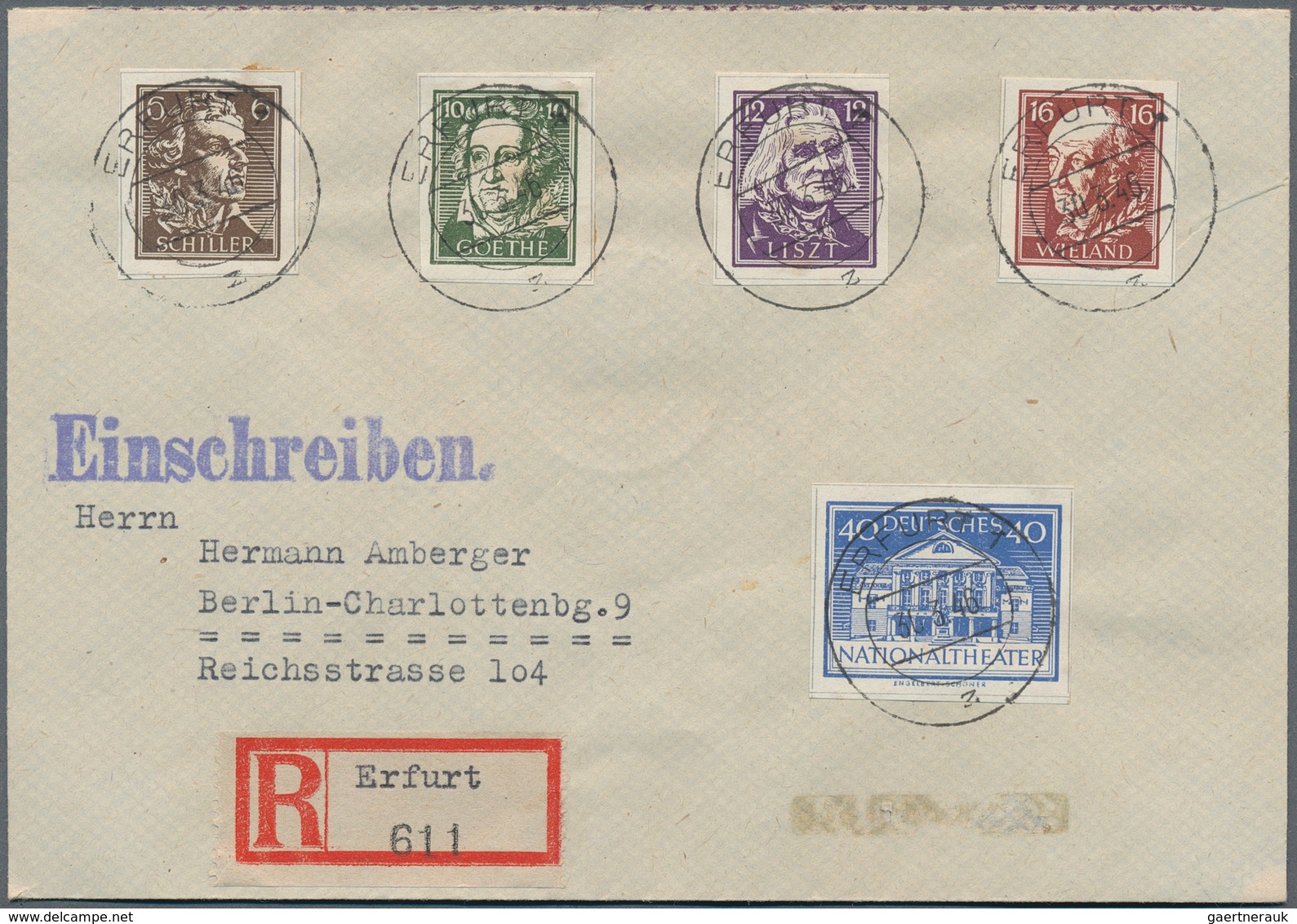 32234 Sowjetische Zone: 1945/1949, Sammlung Von Ca. 80 Briefen Und Karten, Meist Philatelistische Post/Son - Andere & Zonder Classificatie