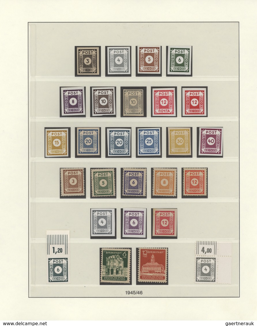 32238 Sowjetische Zone: 1945/49, Numerisch Komplette Postfrische Teils Ungebrauchte Sammlung Inkl. Der Blö - Sonstige & Ohne Zuordnung