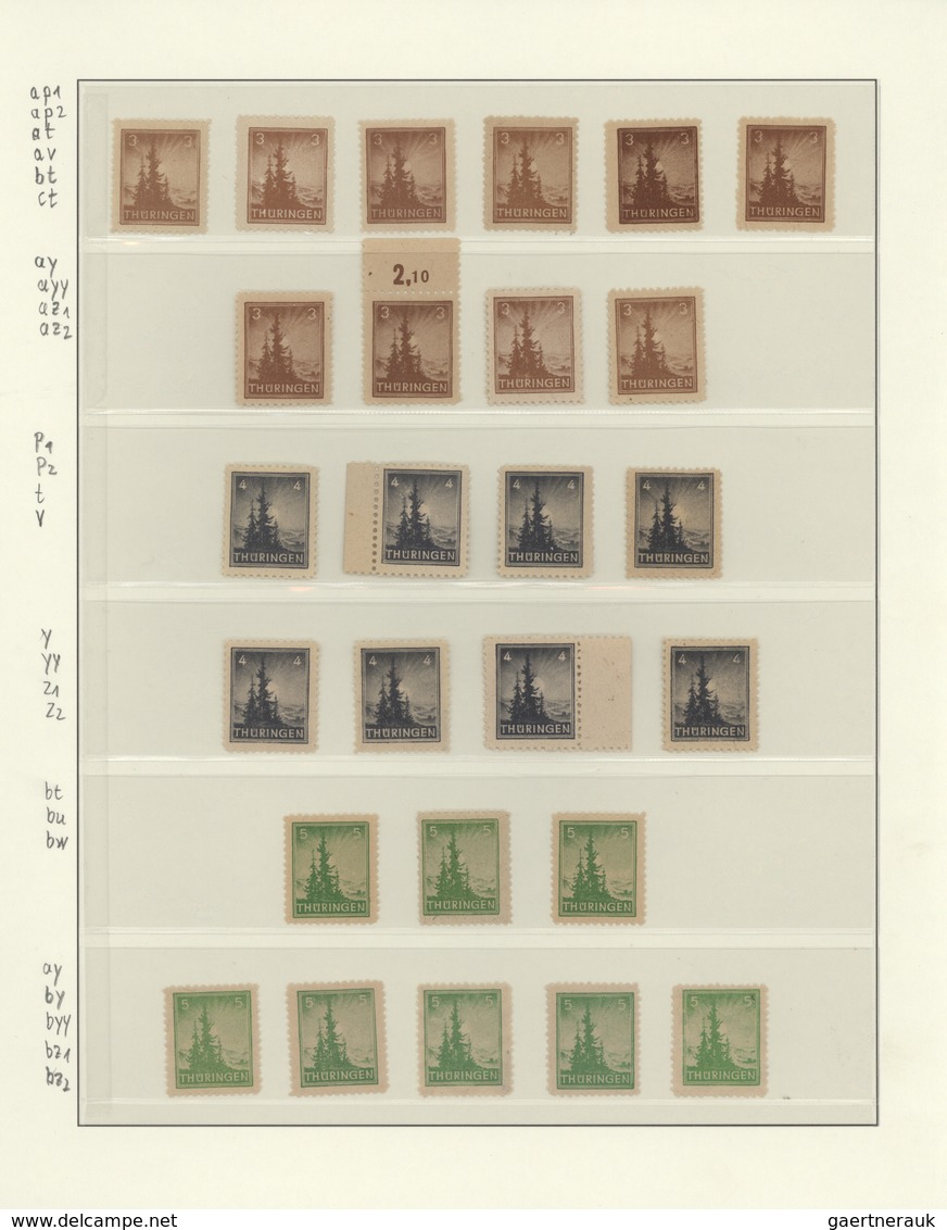32238 Sowjetische Zone: 1945/49, Numerisch Komplette Postfrische Teils Ungebrauchte Sammlung Inkl. Der Blö - Sonstige & Ohne Zuordnung