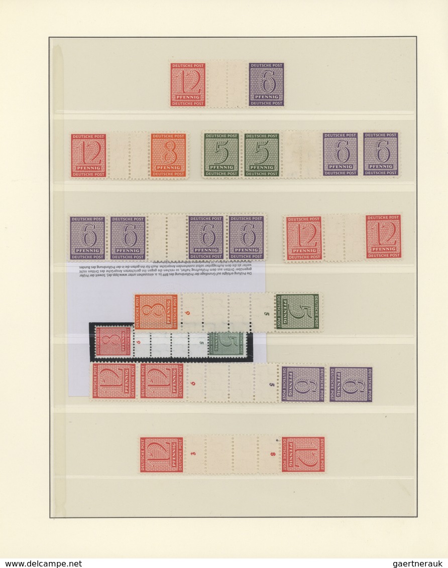 32238 Sowjetische Zone: 1945/49, numerisch komplette postfrische teils ungebrauchte Sammlung inkl. der Blö