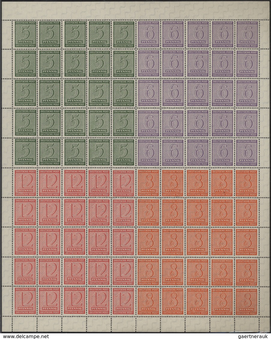 32238 Sowjetische Zone: 1945/49, numerisch komplette postfrische teils ungebrauchte Sammlung inkl. der Blö