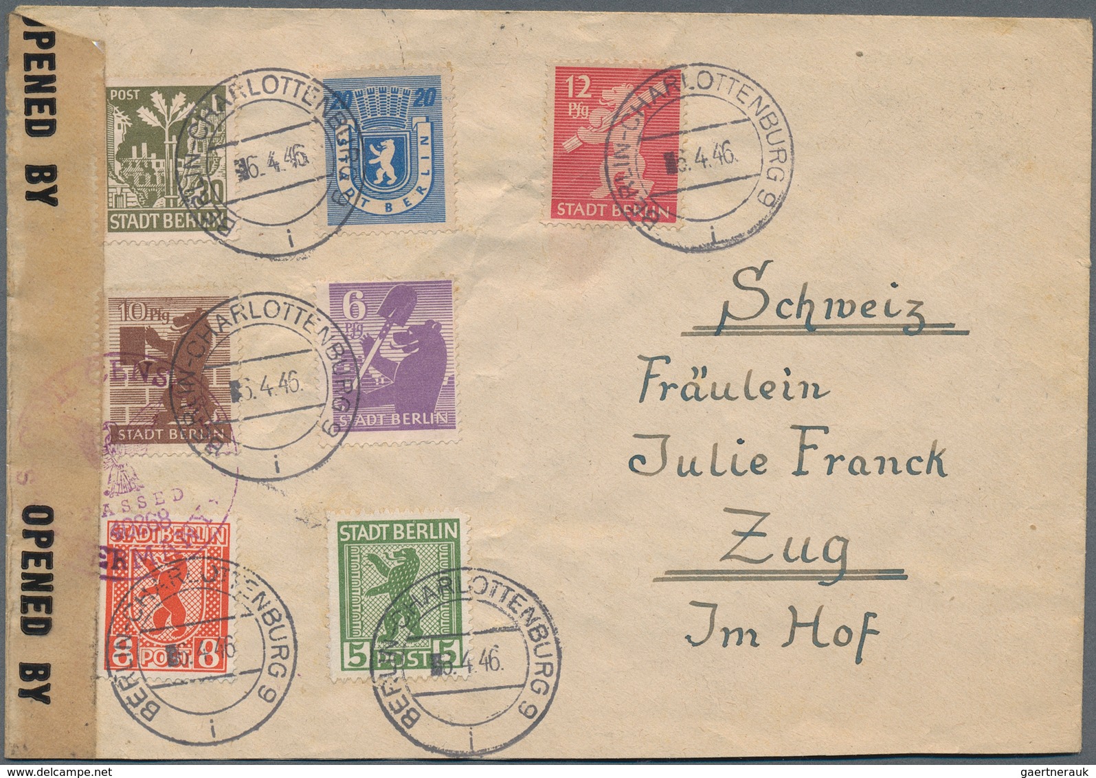 32241 Sowjetische Zone: 1946/1948, vielseitige Sammlung von 110 Briefen mit meist Frankaturen Kontrollrat,