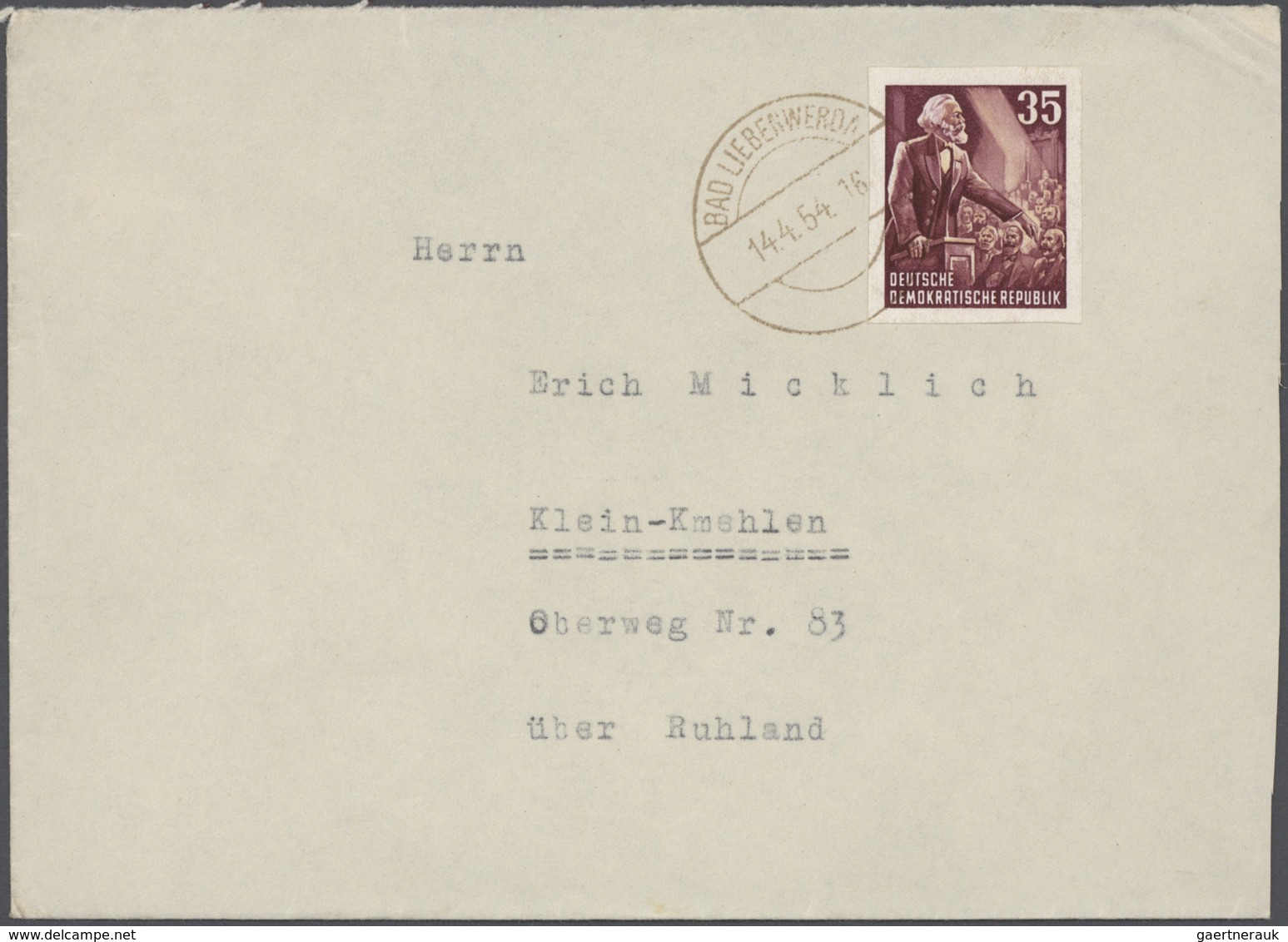 32295 DDR: 1949/1990, Reichhaltiger Sammlungsbestand Von Einigen Hundert Briefen, FDCs Und Ganzsachen, Dur - Sonstige & Ohne Zuordnung