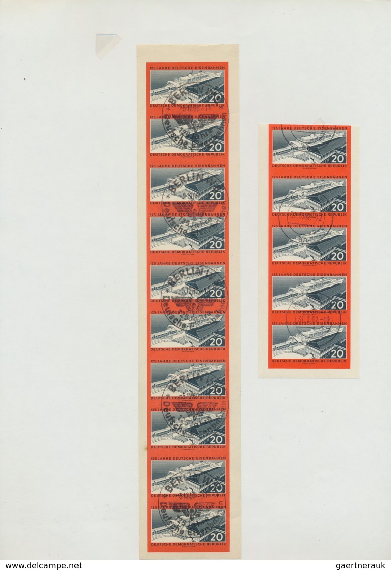 32306 DDR: 1949-1990, überkomplette Gestempelte Sammlung In Gesamt 13 Lindner-T-Vordruckalben Teils Mit Ka - Andere & Zonder Classificatie