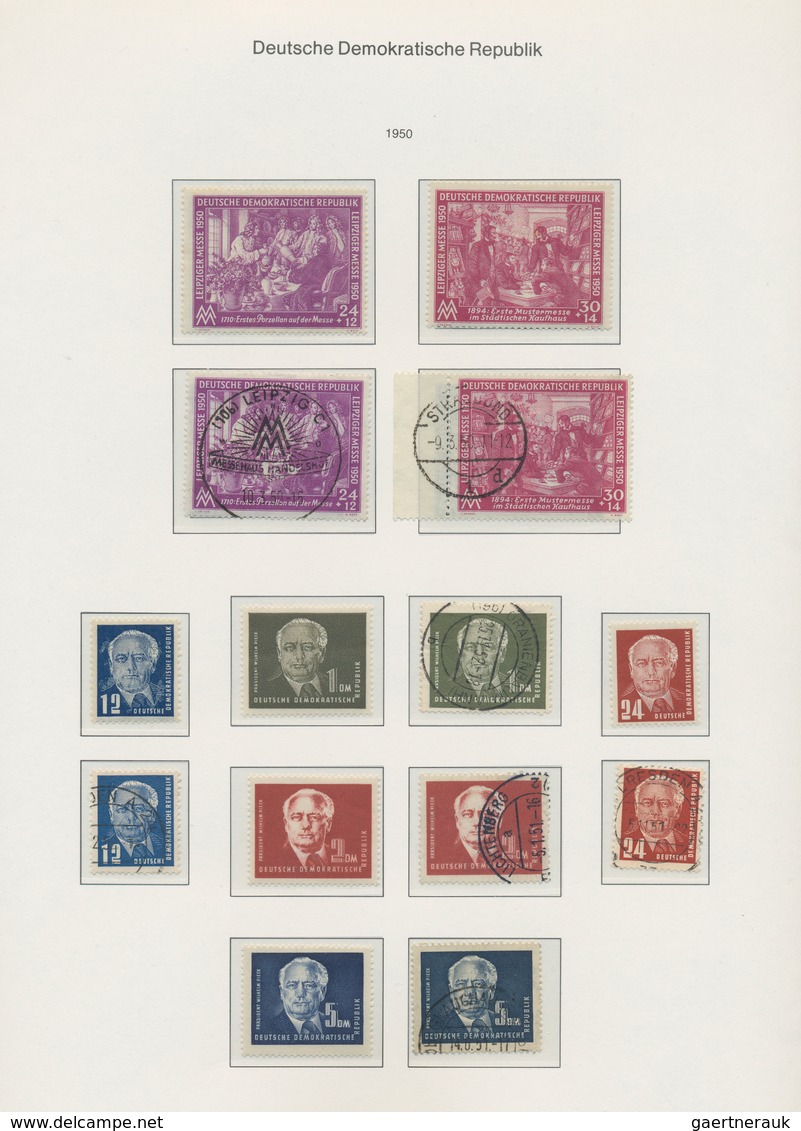 32315 DDR: 1949/1965, Parallel Postfrisch Und Sauber Gestempelt Geführte Sammlung In Zwei KA/BE-bi-collect - Andere & Zonder Classificatie