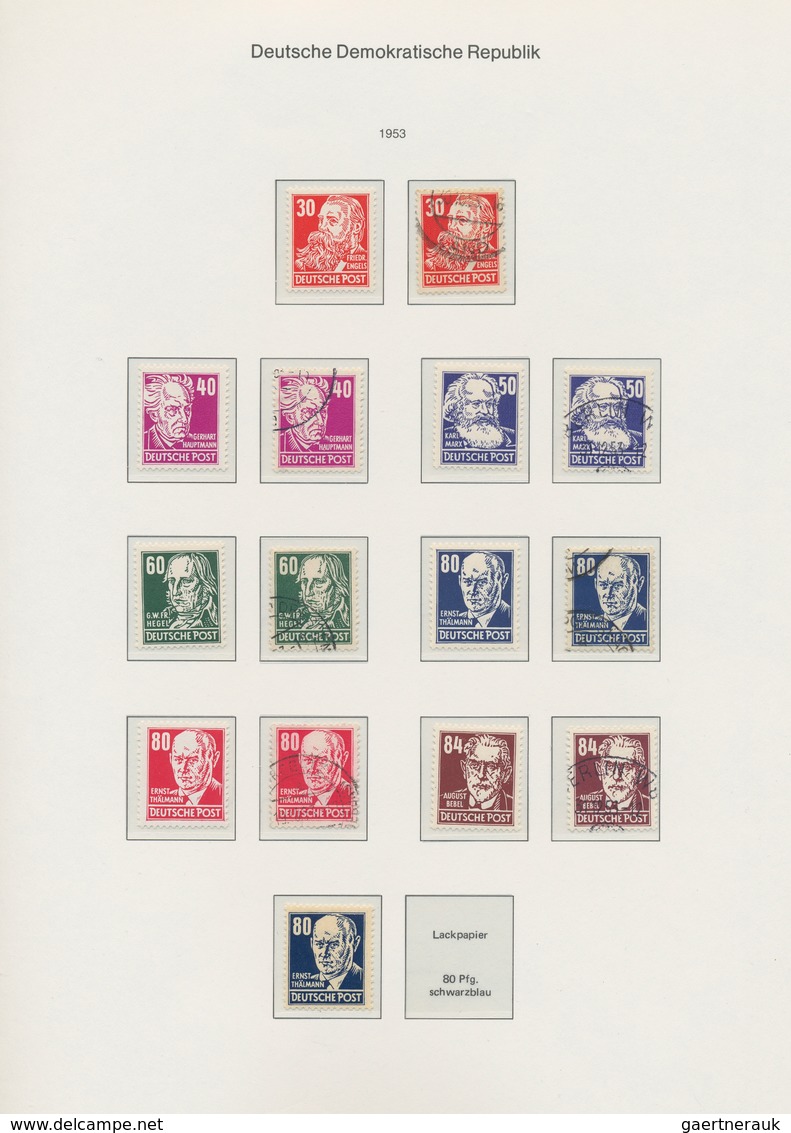 32315 DDR: 1949/1965, Parallel Postfrisch Und Sauber Gestempelt Geführte Sammlung In Zwei KA/BE-bi-collect - Andere & Zonder Classificatie