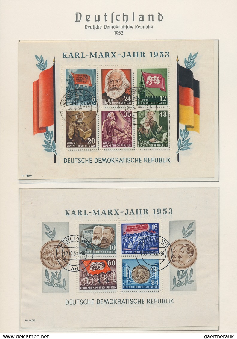 32316 DDR: 1949/1965, Sauber Gestempelte Sammlung Im Leuchtturm-Falzlos-Vordruckalbum, In Den Hauptnummern - Sonstige & Ohne Zuordnung