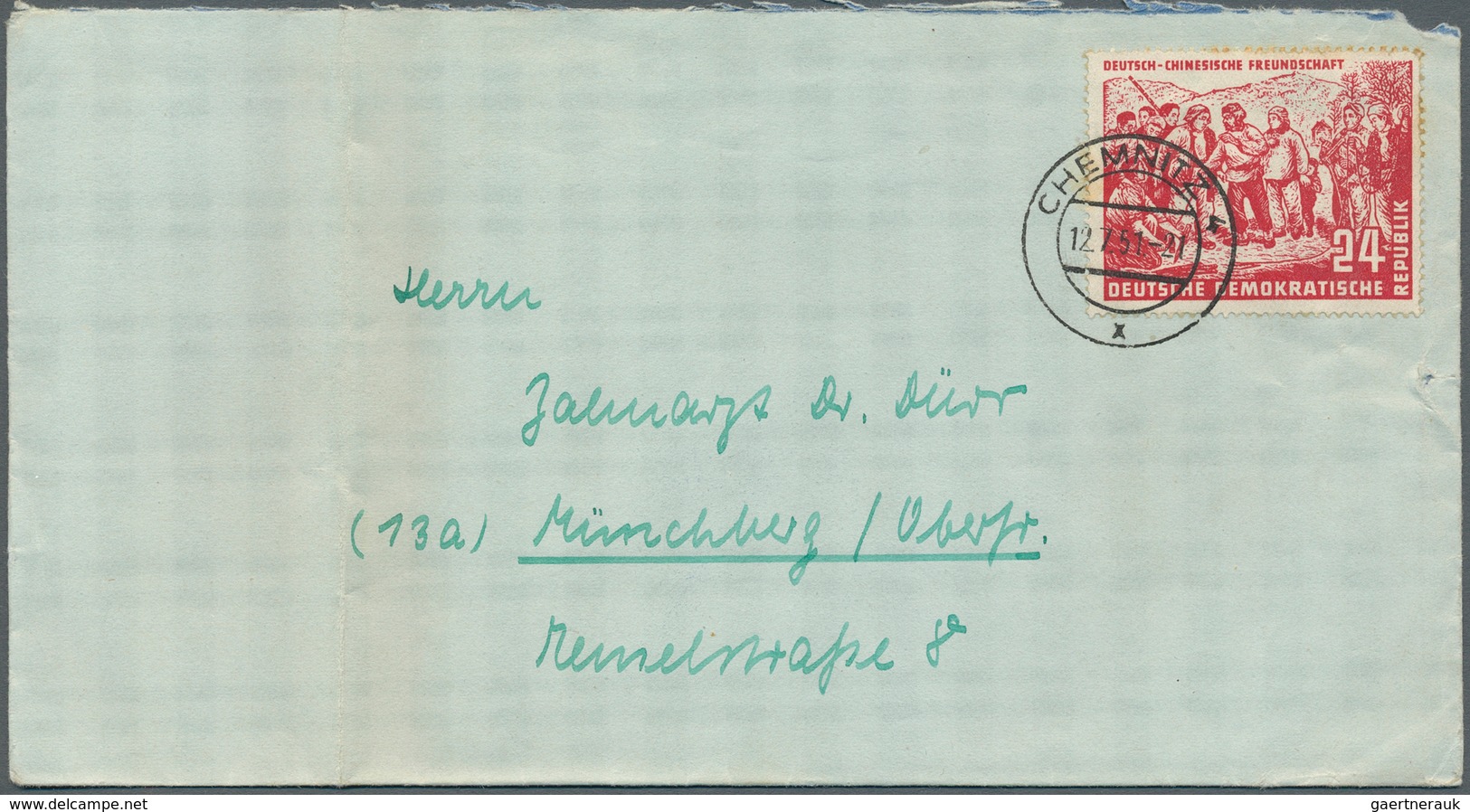 32319 DDR: 1949/1961, Vielseitiger Posten Von Ca. 380 Briefen Und Karten Aus Alter Familien-Korrespondenz, - Otros & Sin Clasificación