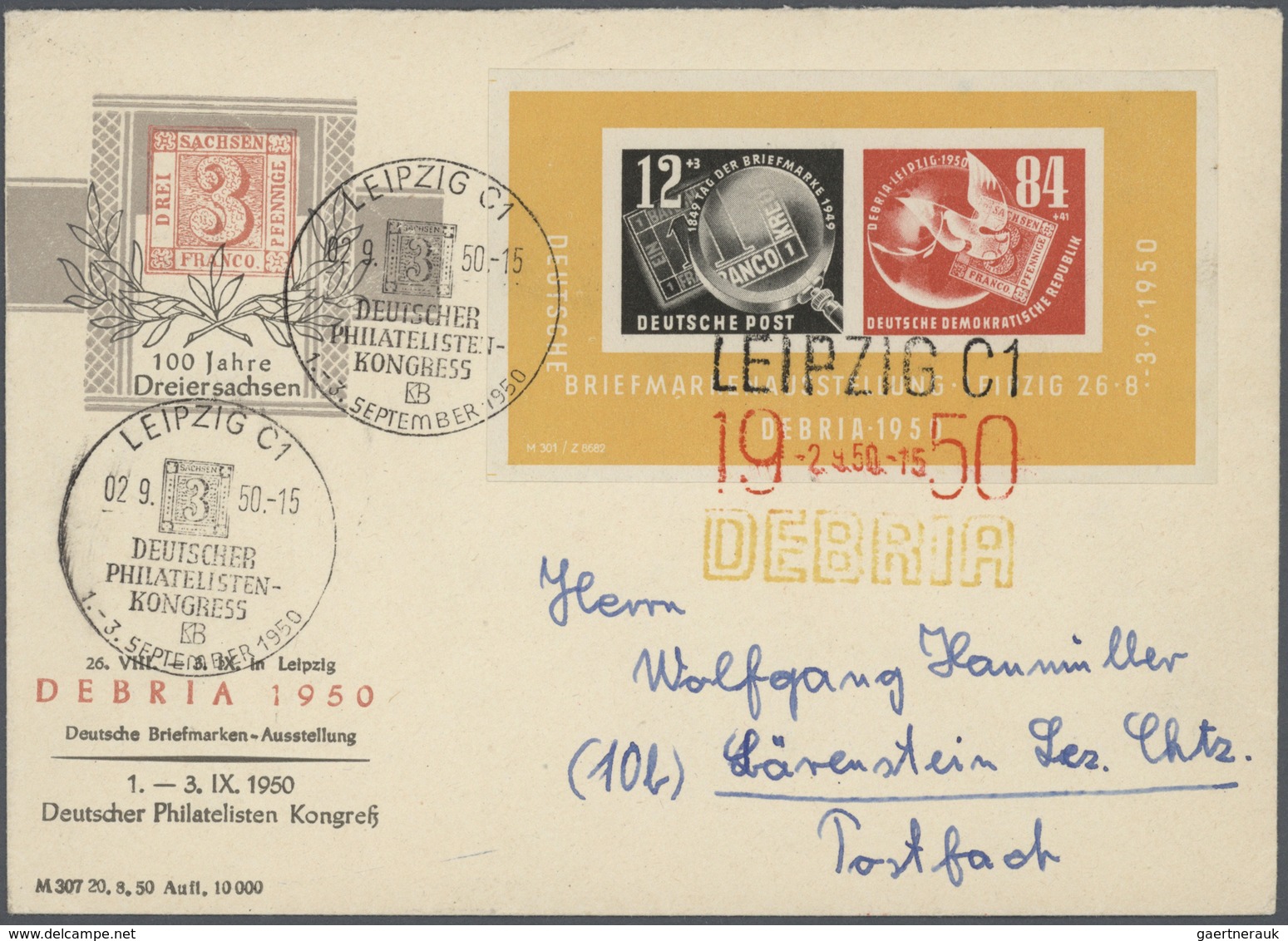 32328 DDR: 1949/90 ca., DDR-Kiste mit Lagerbuch postfrisch und gestempelt nur der Anfangsjahre, viel Bogen