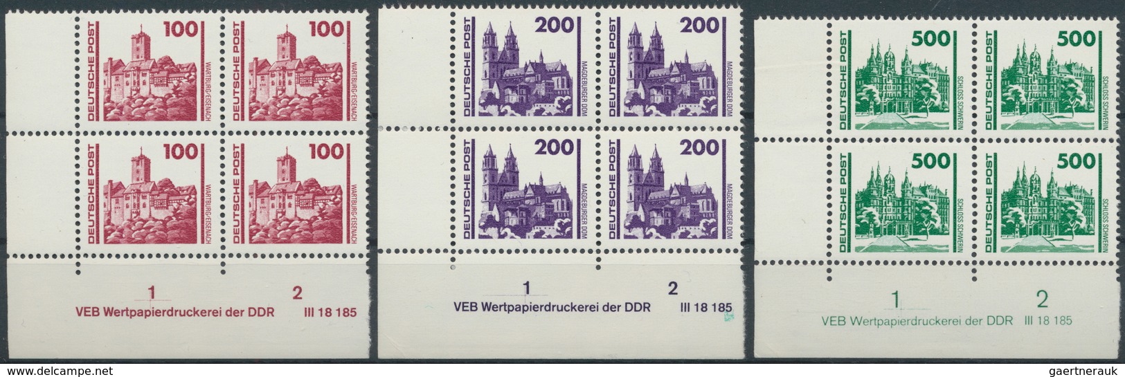 32334 DDR: 1950/1990, saubere Partie von einzeln ausgezeichneten Verkaufspositionen, dabei bessere Werte,