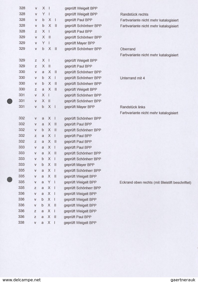 32335 DDR: 1950/1989, Postfrische Spezial-Sammlungspartie Von Farb-, Gummi- Und Wasserzeichenvarianten Mit - Other & Unclassified