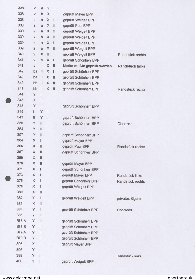 32335 DDR: 1950/1989, postfrische Spezial-Sammlungspartie von Farb-, Gummi- und Wasserzeichenvarianten mit