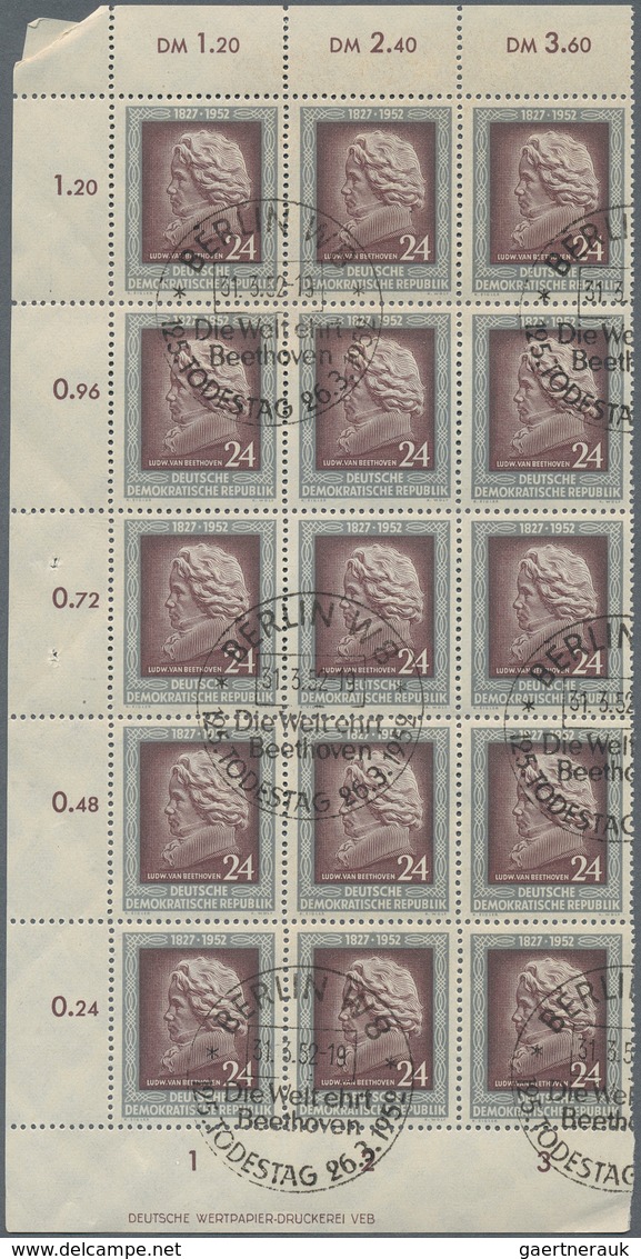32346 DDR: 1952/1953, Saubere Partie Von Gefälligkeitsentwerteten Einheiten (meist Mit Originalgummi), Dab - Andere & Zonder Classificatie