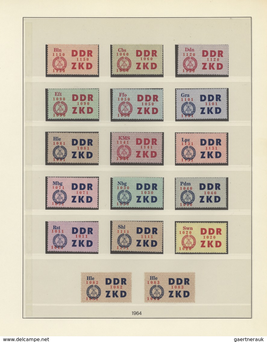 32354 DDR: 1956/64, Dienstmarken-Spezialsammlung A-D Mit Etlichen Guten Stücken Wie Laufkontrollzettel, Bi - Andere & Zonder Classificatie