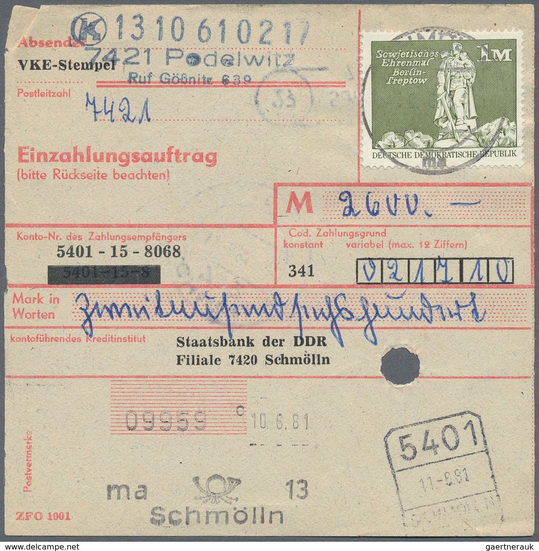 32355 DDR: 1957/1990, Freimarken Einzel- und Mehrfachfrankaturen: gehaltvolle Spezialsammlung mit über 500