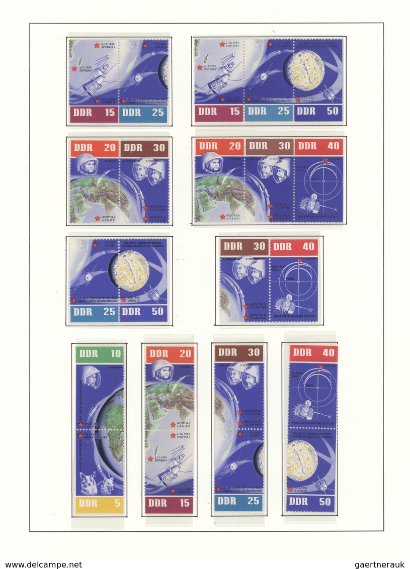 32374 DDR - Zusammendrucke: 1946/1990, Postfrische Sammlung Der Zusammendruck-Kombinationen Ab Etwas SBZ, - Se-Tenant