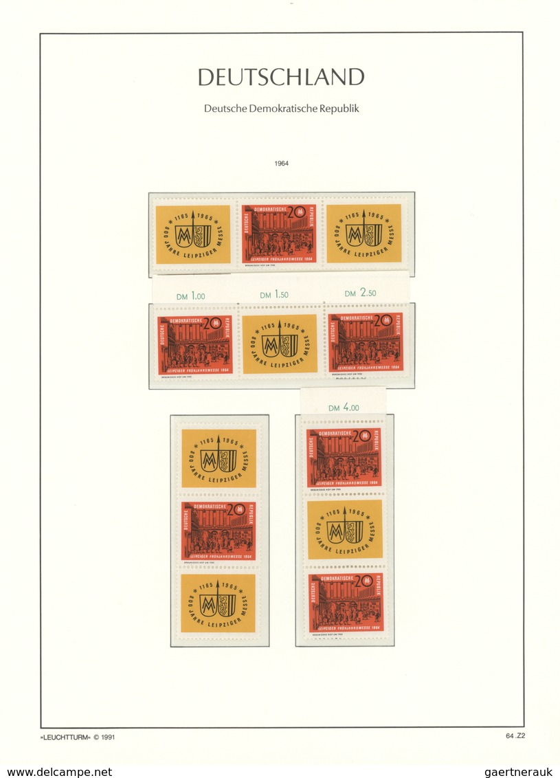 32374 DDR - Zusammendrucke: 1946/1990, Postfrische Sammlung Der Zusammendruck-Kombinationen Ab Etwas SBZ, - Se-Tenant