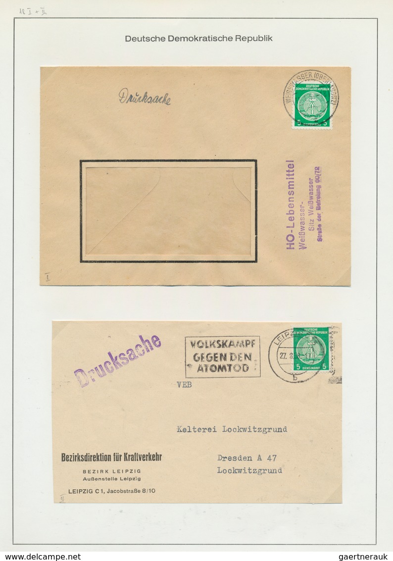 32387 DDR - Dienstmarken: 1954/64, Sammlung von Dienstbriefen der Behördenpost und der Verwaltungspost, te