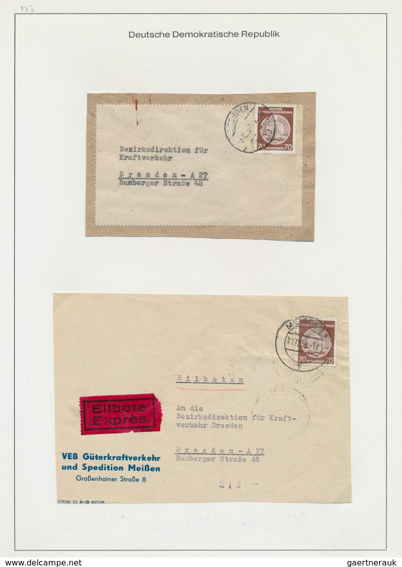32387 DDR - Dienstmarken: 1954/64, Sammlung von Dienstbriefen der Behördenpost und der Verwaltungspost, te