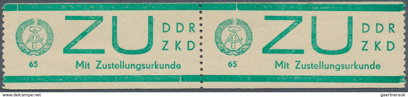 32395 DDR - Dienstmarken C (Laufkontrollzettel ZKD): 1965, Posten Mit Ca. 30 Aufklebern Für Vertrauliche D - Andere & Zonder Classificatie