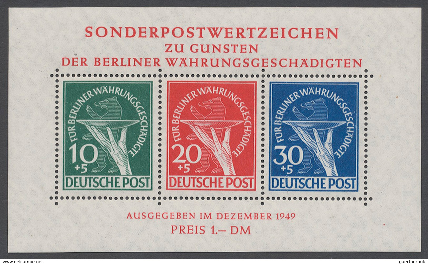 32409 Bundesrepublik und Berlin: 1945/2000, Bizone/Bund/Berlin großer Lagerbestand mit etwas DDR, etwa übe