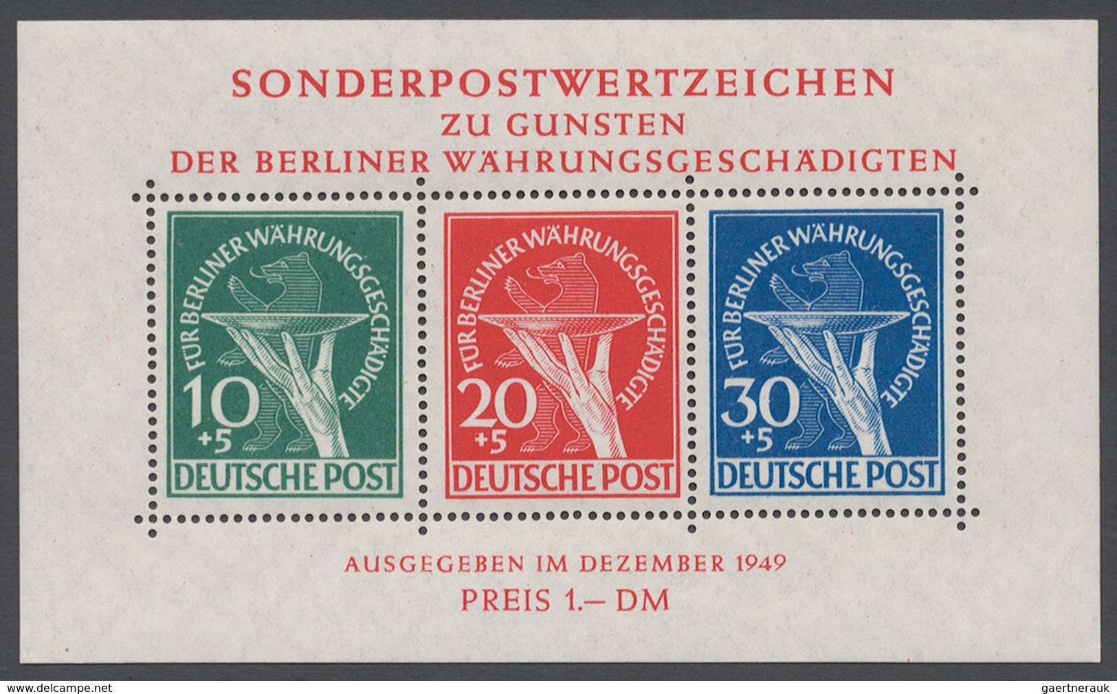 32409 Bundesrepublik und Berlin: 1945/2000, Bizone/Bund/Berlin großer Lagerbestand mit etwas DDR, etwa übe