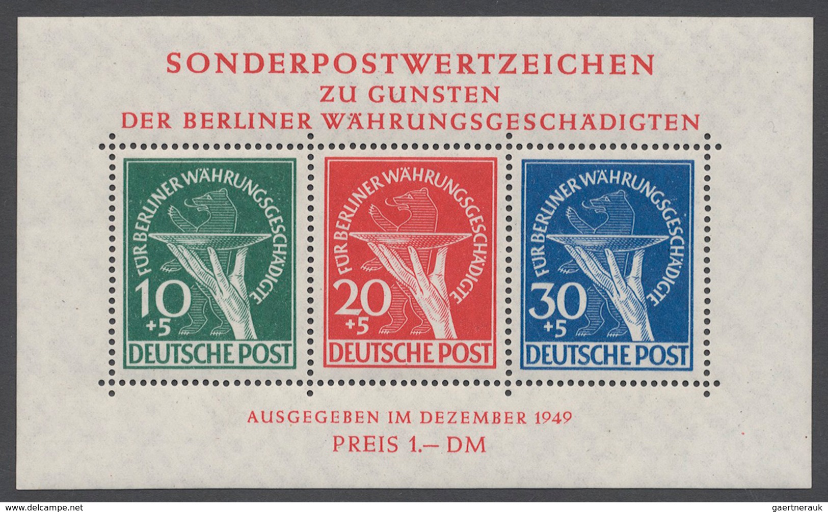 32409 Bundesrepublik und Berlin: 1945/2000, Bizone/Bund/Berlin großer Lagerbestand mit etwas DDR, etwa übe