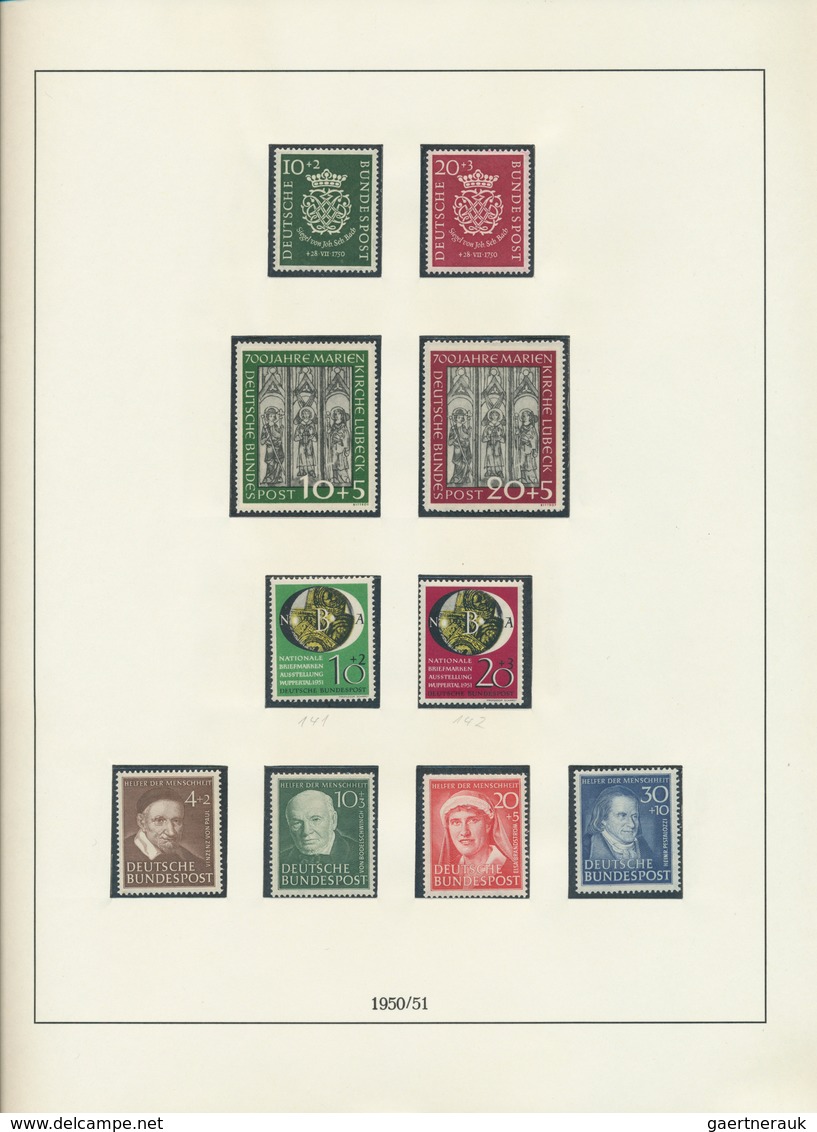 32412 Bundesrepublik Und Berlin: 1948/1954, Sammlungspartie Der Beiden Gebiete Auf Blättern/Steckseiten, D - Verzamelingen