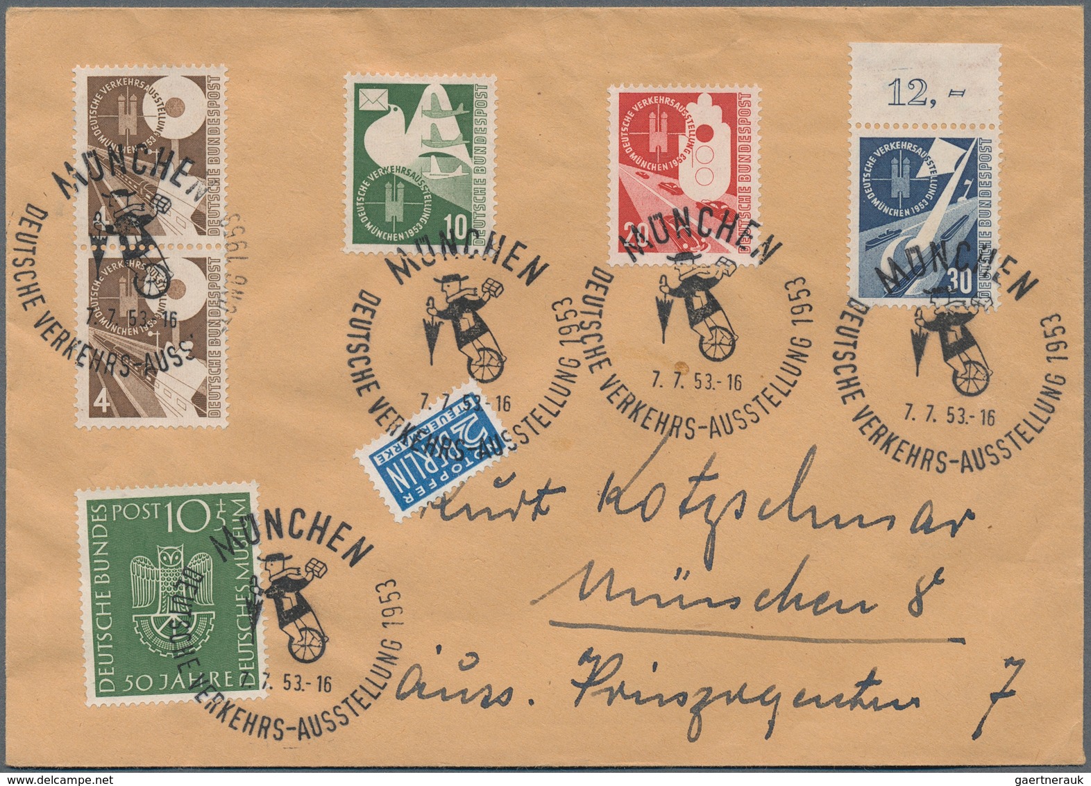 32413 Bundesrepublik Und Berlin: 1948/1964, Vielseitige Partie Von Ca. 90 Briefen, Karten Und Ganzsachen, - Verzamelingen