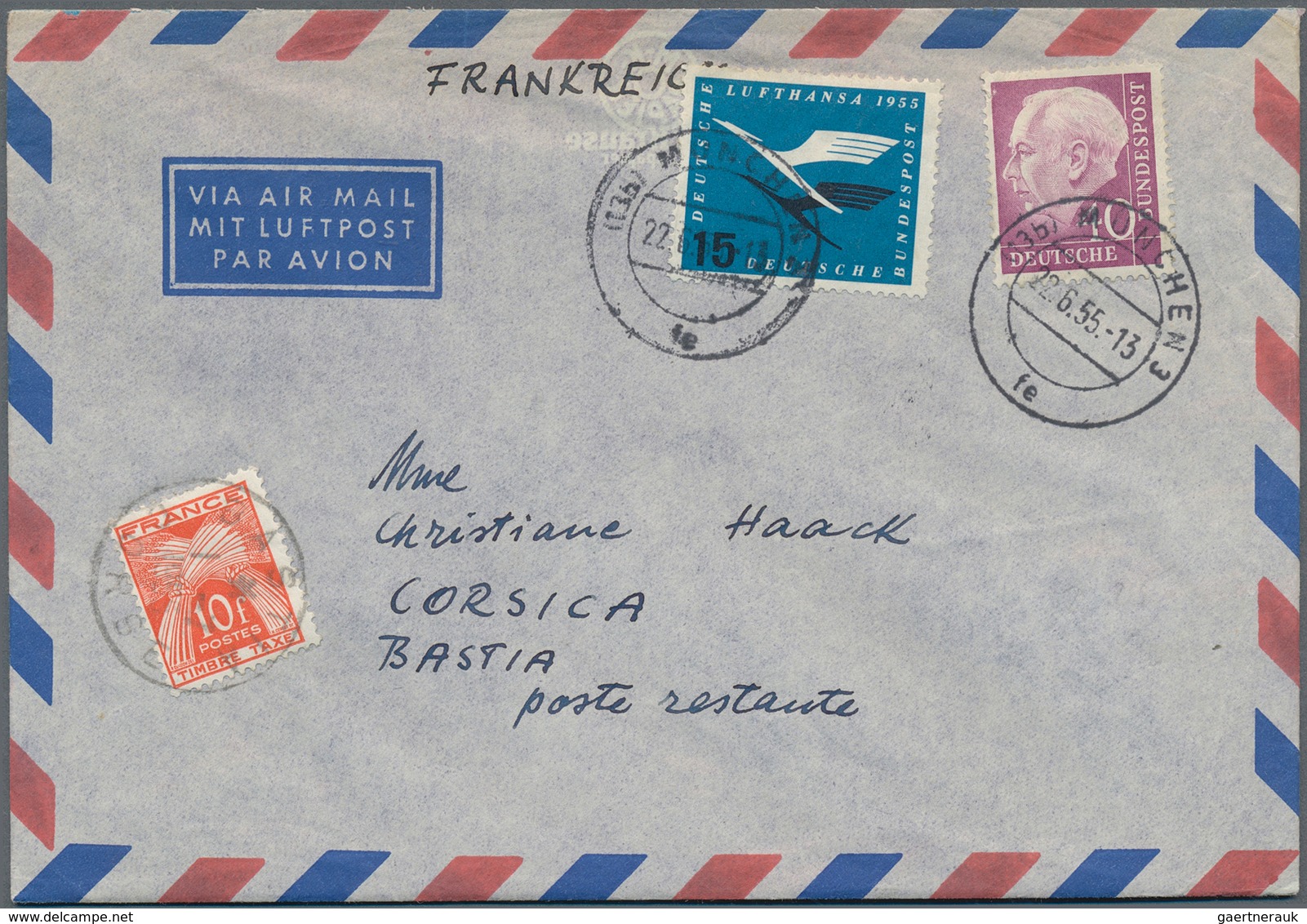 32413 Bundesrepublik und Berlin: 1948/1964, vielseitige Partie von ca. 90 Briefen, Karten und Ganzsachen,