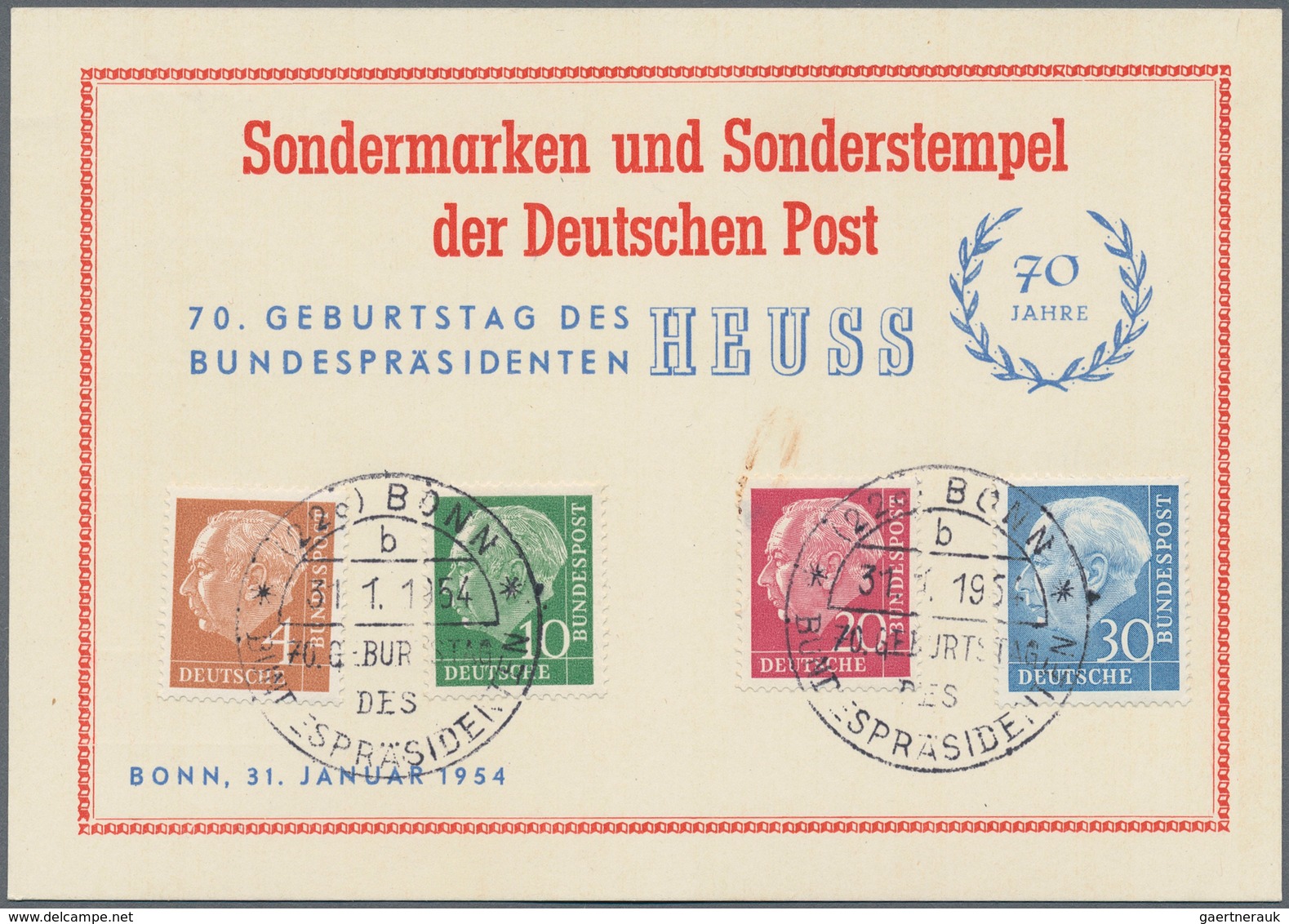 32415 Bundesrepublik Und Berlin: 1948/1980, Partie Von Ca. 170 Belegen Mit Interessanten Stücken, U.a. Zah - Verzamelingen