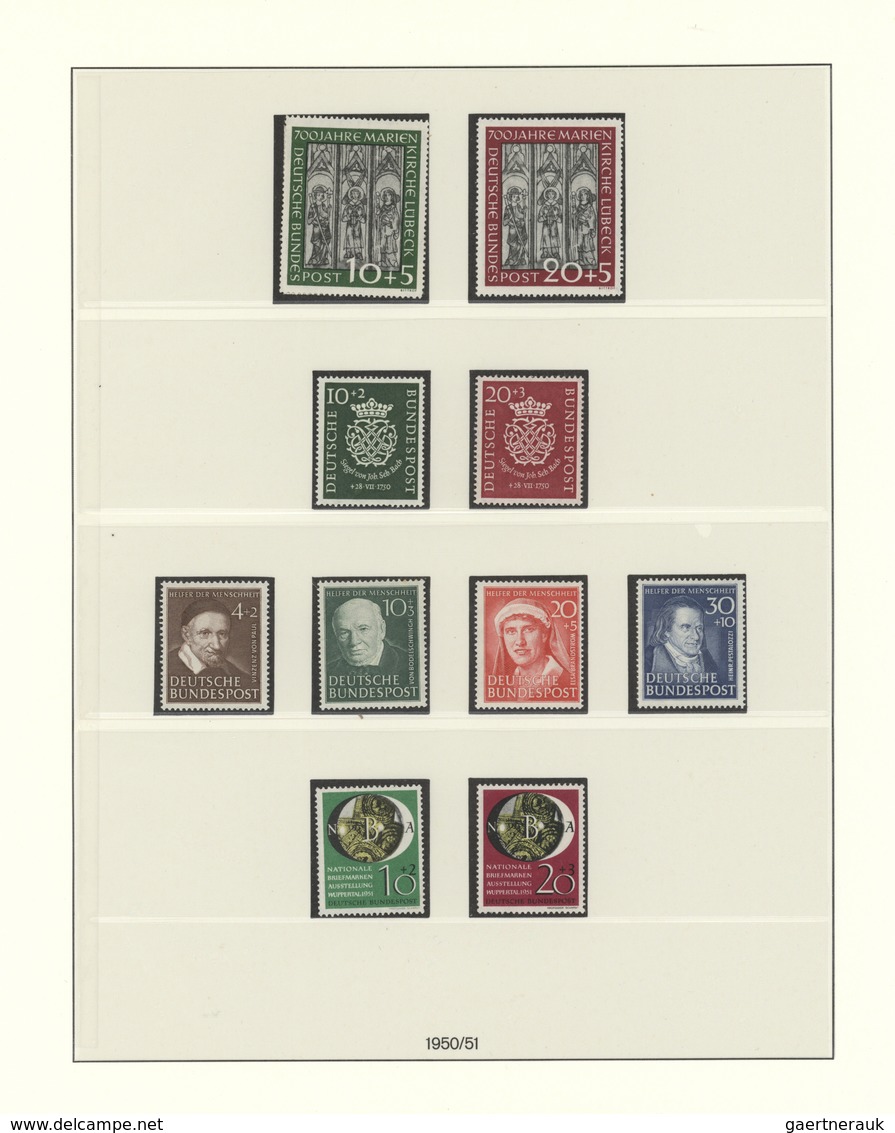 32417 Bundesrepublik Und Berlin: 1948/60, Postfrische Bzw. Ungebrauchte Sammlung, Beide Gebiete Zusammen I - Verzamelingen