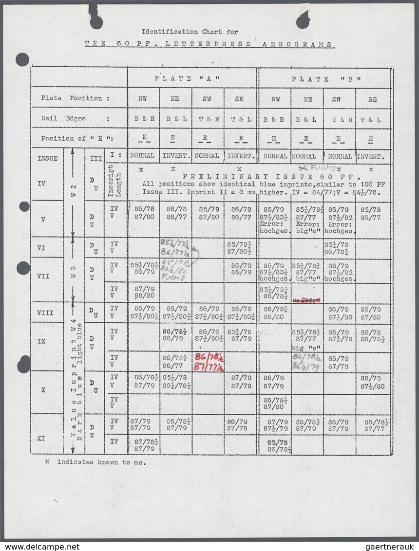 32418 Bundesrepublik und Berlin: Ab 1948. Spezialsammlung LUFTPOST-FALTBRIEFE Berlin/Bizone/Bund. Extrem d