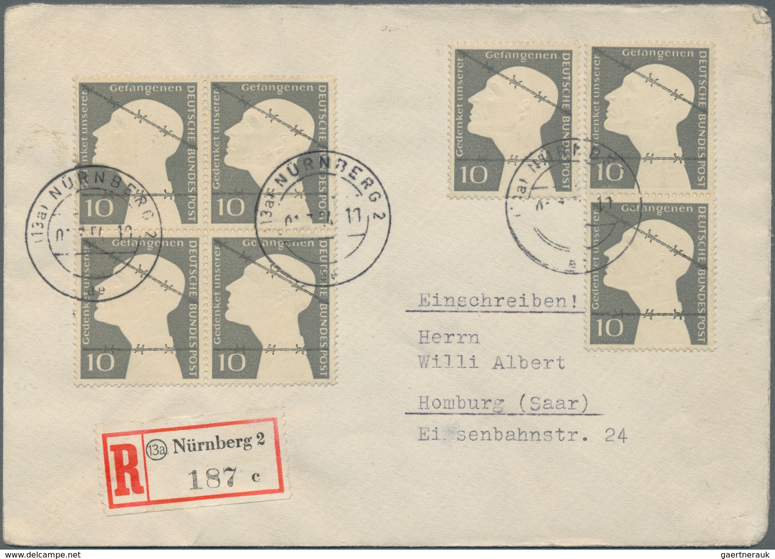 32422 Bundesrepublik Und Berlin: 1949/1968, Meist Bis 1959, Partie Von 51 Briefen Und Karten, Dabei Dekora - Verzamelingen